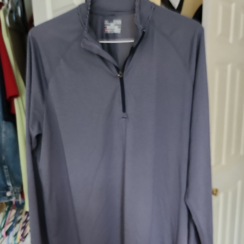 Under Armour Striped HeatGear Pullover